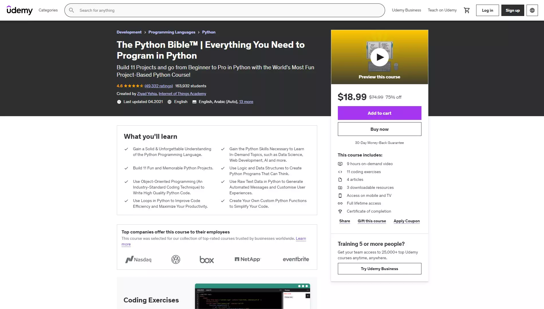 The Python Bible™ | Everything You Need to Program in Python