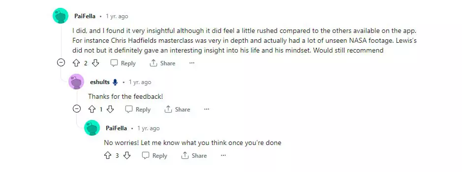 Reddit comment 2
