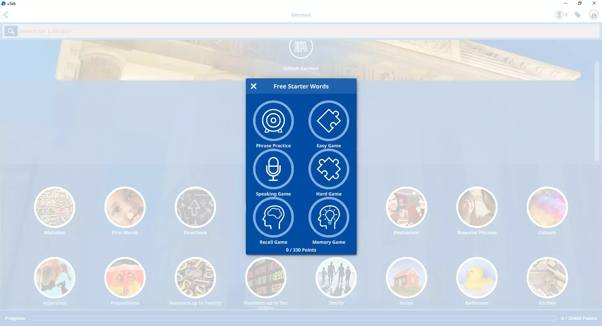 uTalk Menu